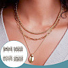 4Pcs 4 Styles Brass Box Clasps KK-DR0001-13-5