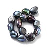 Dyed Natural Cultured Freshwater Pearl Beads Strands PEAR-P062-36C-3
