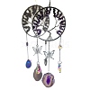 Wire Wrapped Natural Amethyst Chips Tree of Life Hanging Ornaments PW-WGF337A-02-2