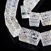 Transparent Electroplate Glass Beads Strands EGLA-N012-11-3