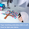 120 Sheets Paper Interlining Embroidery Fabric DIY-WH0491-76B-4