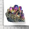 Electroplated Natural Druzy Quartz Crystal Cluster Ornaments RABO-PW0001-179B-5