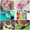  120Pcs 12 Colors Opaque Acrylic Beads MACR-TA0001-31-7