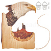 Wood Animal Hanging Ornaments HJEW-WH0053-08C-1