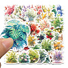 50Pcs Plant PVC Waterproof Self-Adhesive Stickers PW-WG16281-01-2