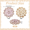 Brass Rhinestone Applique DIY-FG0009-87B-2