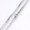 Non-Tarnish 304 Stainless Steel Box Chain Necklaces NJEW-F226-07P-12-2