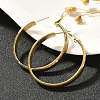 304 Stainless Steel Hoop Earrings for Women EJEW-C096-43G-03-6