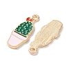 Alloy Enamel Pendants ENAM-O001-04C-G-2