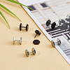 6Pcs 2 Colors Blank Hexagon Stainless Steel Ear False Plugs EJEW-FI0003-31-5