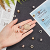 15Pcs 3 Colors Stainless Steel Textured Beads STAS-UN0021-01-2
