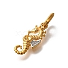 Brass Micro Pave Cubic Zirconia Pendants KK-S517-01B-G-2