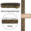 Embroidery Polyester Ribbons OCOR-WH0077-98A-2