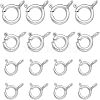 CHGCRAFT 18Pcs 3 Style 925 Sterling Silver Spring Ring Clasps STER-CA0001-06-1