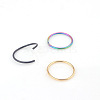 316L Stainless Steel Hoop Nose Rings WG46E6D-06-2