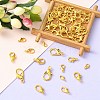 50Pcs 5 Styles Zinc Alloy Lobster Claw Clasps FIND-YW0003-96G-5