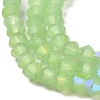 Imitation Jade Electroplate Glass Beads Strands EGLA-A039-J4mm-L01-3