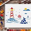 Large Plastic Reusable Drawing Painting Stencils Templates DIY-WH0202-137-6