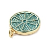 Rack Plating Brass Enamel Pendants KK-M293-39G-06-2