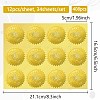 34 Sheets Self Adhesive Gold Foil Embossed Stickers DIY-WH0509-054-2