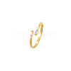 Golden Stainless Steel Cuff Ring MM8912-5-1