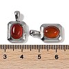 Natural Carnelian(Dyed & Heated) Pendants KK-P283-50P-3