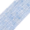 Natural Aquamarine Beads Strands G-G106-A40-01-1