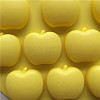 DIY Apple Shape Food Grade Silicone Molds SOAP-PW0001-105-4