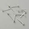 Brass Pearl Cup Stud Earring Findings LS-STER-WH0013-02-2