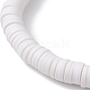 Polymer Clay Heishi Surfer Stretch Bracelet with Acrylic Butterfly Charms BJEW-JB09915-01-4