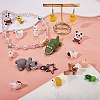 30Pcs 15 Style Opaque Resin Pendants RESI-SZ0001-62-5