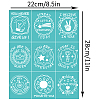 Self-Adhesive Silk Screen Printing Stencil DIY-WH0338-275-2