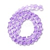 Transparent Glass Beads Strand GLAA-F112-02G-3