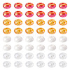 60Pcs 4 Colors Acrylic Beads SACR-TA0001-79-1