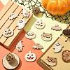 25Pcs Halloween Theme Wood Cabochons WOOD-CJC0005-56-5