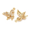 Brass Micro Pave Cubic Zirconia Pendants KK-A281-09A-G-2