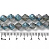 Electroplate Transparent Glass Beads Strands EGLA-I019-HP01-5