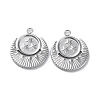 Non-Tarnish 304 Stainless Steel Pendant Rhinestone Settings STAS-P324-39P-2