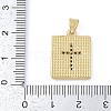 Rack Plating Brass Micro Pave Cubic Zirconia Pendants KK-P287-44A-G-3