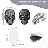 AHADERMAKER 2Pcs 2 Colors Zinc Alloy Car Stickers DIY-GA0006-54-2