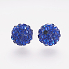 Polymer Clay Rhinestone Beads X-RB-K050-8mm-C19-2