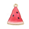 Alloy Enamel Pendants FIND-K020-21B-G-1