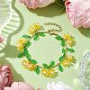 Flower Glass & Acrylic Charm Bracelets BJEW-JB10443-05-2