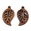 Natural Walnut Wood Pendants WOOD-T023-16-1