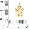 Rack Plating Brass Micro Pave Cubic Zirconia Pendants KK-H509-37G-3