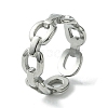 Non-Tarnish 304 Stainless Steel Open Cuff Ring RJEW-L110-035P-1