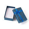 Rectangle Paper Jewelry Gift Boxes with Bowknot CON-TAC0010-79B-10