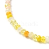 Faceted Round Glass Beads Stretch Bracelet for Teen Girl Women BJEW-JB07072-05-3