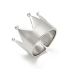 304 Stainless Steel Open Cuff Ring for Women RJEW-M025-04P-4