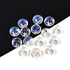 Baking Paint Electroplate Transparent Glass Beads EGLA-Q141-01B-A13-1